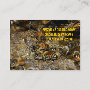 Carte De Visite Abeilles au travail