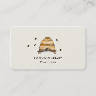 Carte De Visite Abeilles vintage & Rucher Apiary