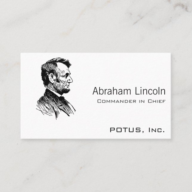 Carte De Visite Abraham Lincoln (Devant)
