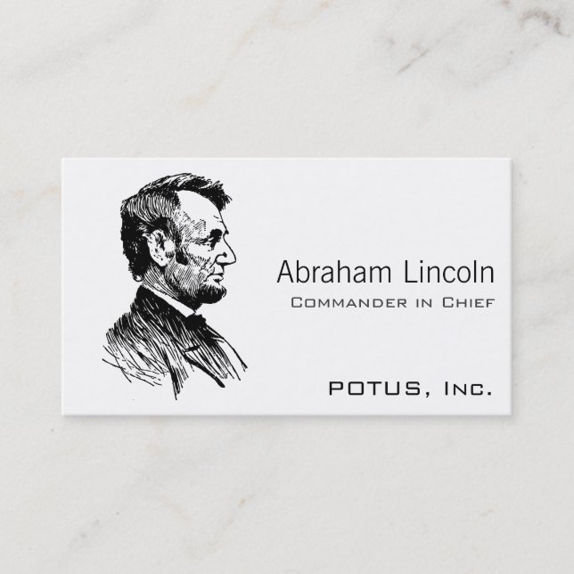 Carte De Visite Abraham Lincoln (Devant)