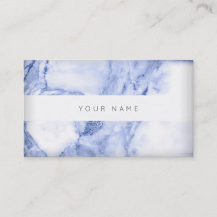 Carte De Visite Abrégé sur blanc le marbre VIP de bleu marine