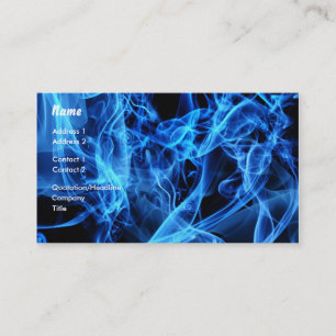 Carte De Visite Abrégé sur bleu