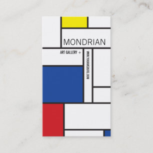 Carte De Visite Abrégé sur minimaliste de Stijl d'art moderne de