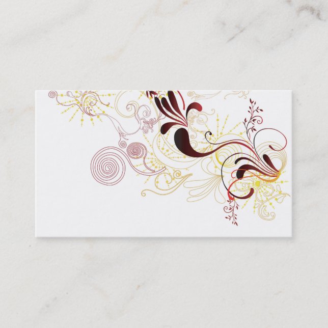 Carte de visite abstrait (Devant)