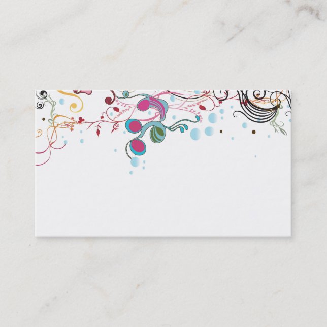 Carte de visite abstrait (Devant)