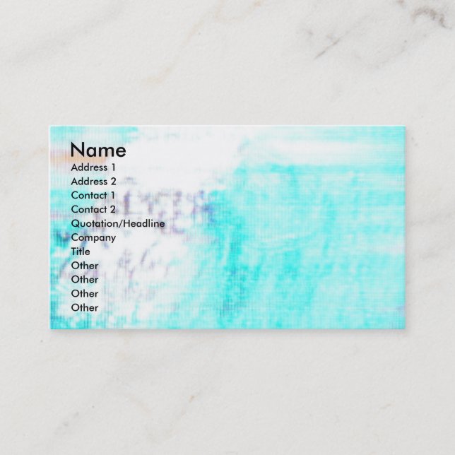 Carte De Visite Abstrait (Devant)