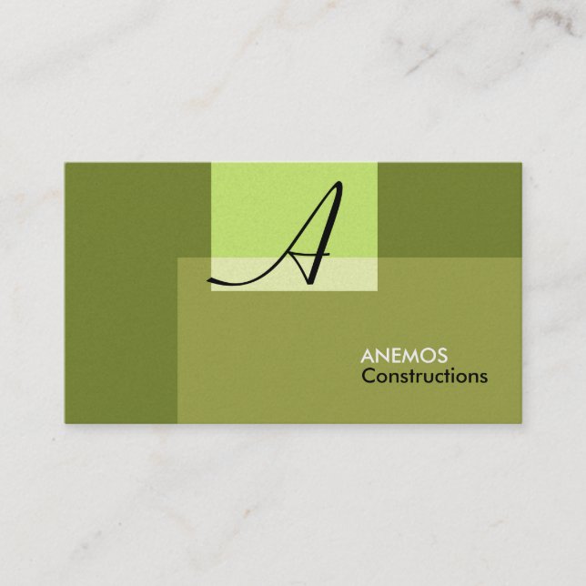 Carte De Visite abstrait (Devant)
