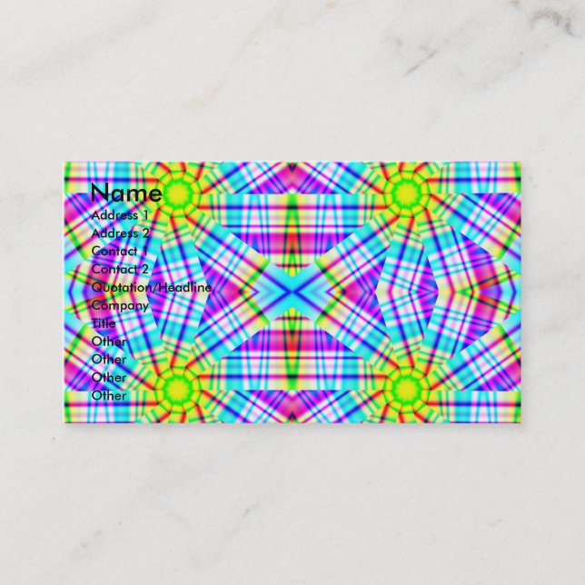 Carte De Visite Abstrait (Devant)