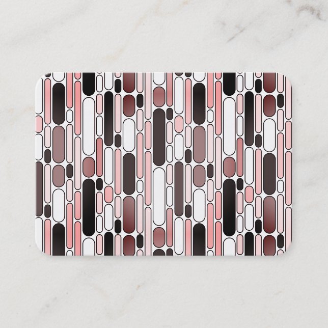 Carte De Visite Abstrait 100624 - (Sangria) (Devant)