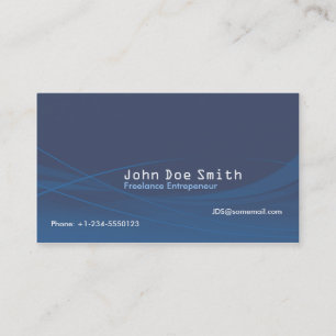 Carte De Visite Abstrait bleu