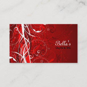 Carte de visite abstrait de conception florale