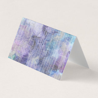 Carte De Visite Abstrait encre alcool lavande avec fines lignes