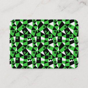 Carte De Visite Abstrait géométrique 030919 - Vert printemps
