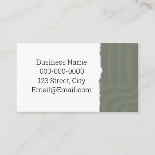 Carte de visite Abstrait minimaliste vert
