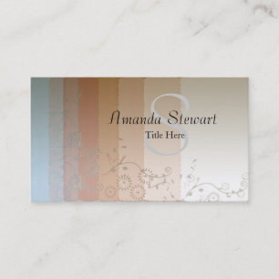 Carte de visite Abstrait monogramme