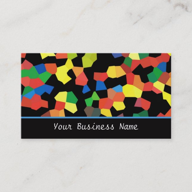 Carte de visite Abstrait multicolore (Devant)