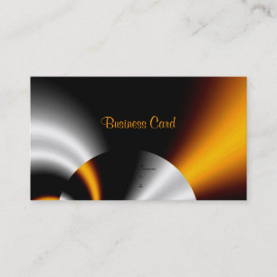 Carte de visite Abstrait Orange Gris Argent Noir