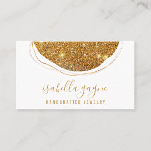 Carte De Visite Abstrait Parties scintillant or Joaillerie Designe