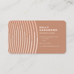 Carte de visite Abstrait Peach Boho moderne