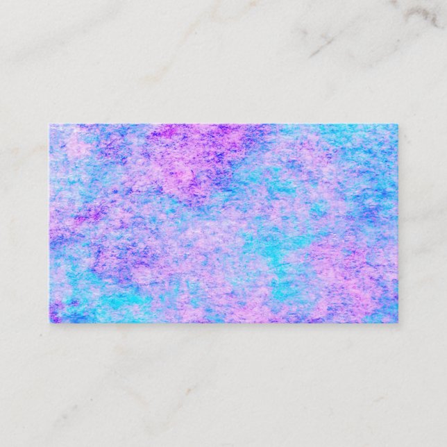 Carte De Visite Abstrait rose turquoise (Devant)