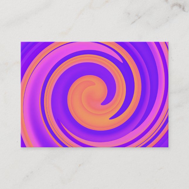 Carte De Visite Abstrait Swirl 250816 - 01c (Devant)