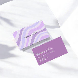 Carte De Visite Abstraite Bleu Violet Bleu Verre Grille Moderne Mi