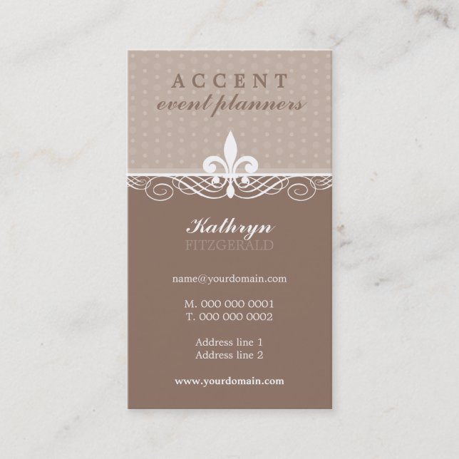 CARTE DE VISITE :: accent 10 (Devant)