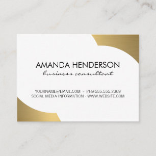 Carte De Visite Accent métal or