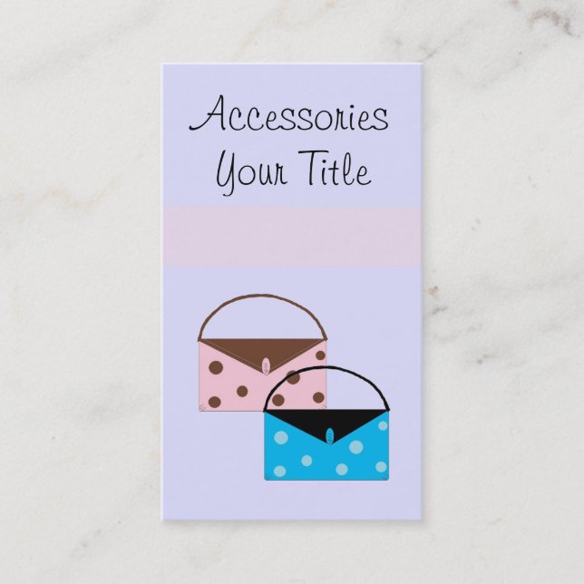 Carte De Visite Accessoires (Devant)
