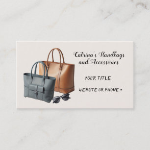 Carte de visite Accessoires de Sac à main de Desig