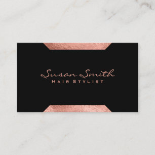 Carte De Visite Accessoires géométriques roses Gold