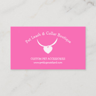 Carte De Visite Accessoires pour animaux de compagnie Leash Coller
