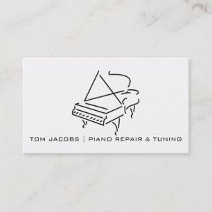Carte De Visite Accord de leçons de piano, de piano et réparatio