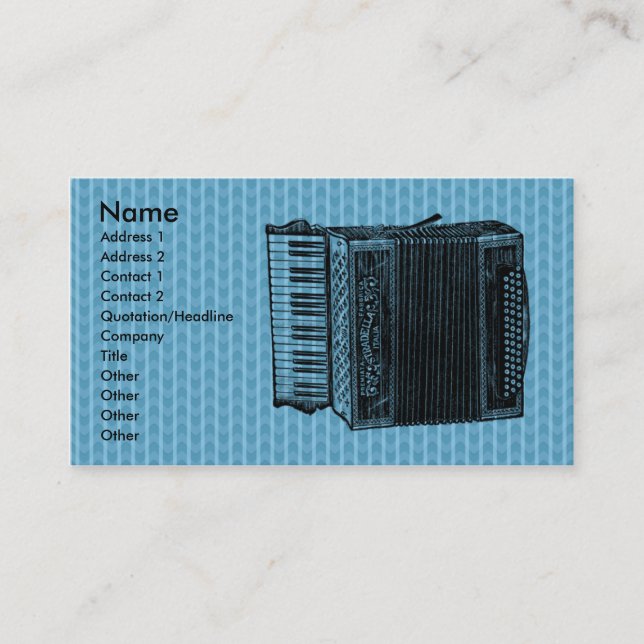 Carte De Visite Accordian (Devant)