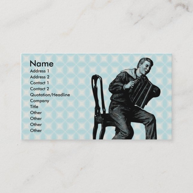 Carte De Visite Accordian (Devant)