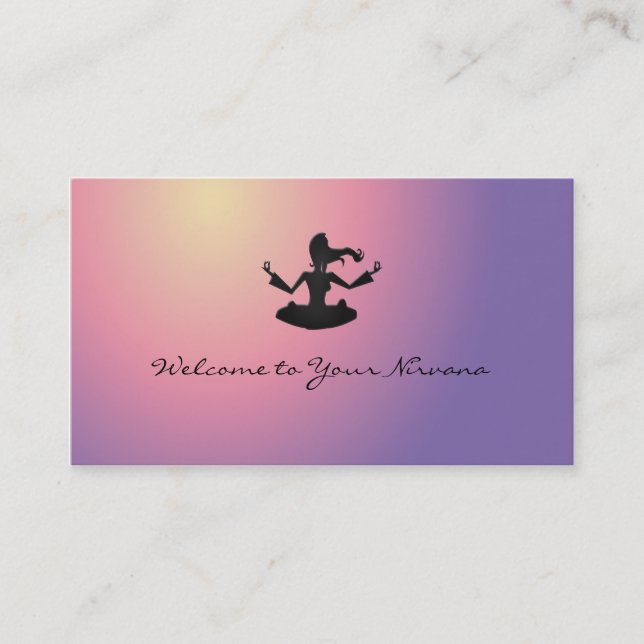 Carte De Visite accueil à votre nirvana (Devant)
