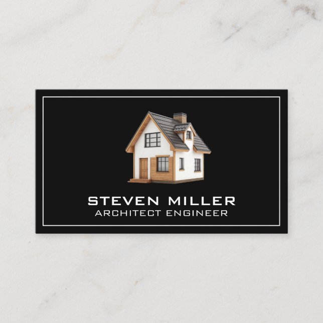 Carte De Visite Accueil moderne | Immobilier Résidentiel (Devant)