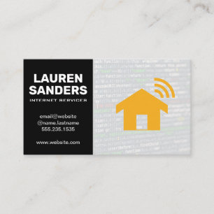 Carte De Visite Accueil Wifi   Services Internet