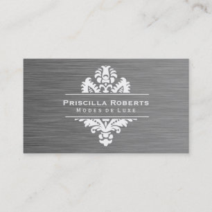 Carte De Visite Acier Boutique Luxe moderne