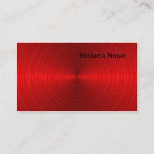 Carte De Visite Acier rouge