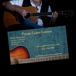 Carte De Visite Acoustic | Electric Guitar Instructor