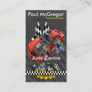Carte De Visite Acte Centre/TuneUp Mechanic Business Card