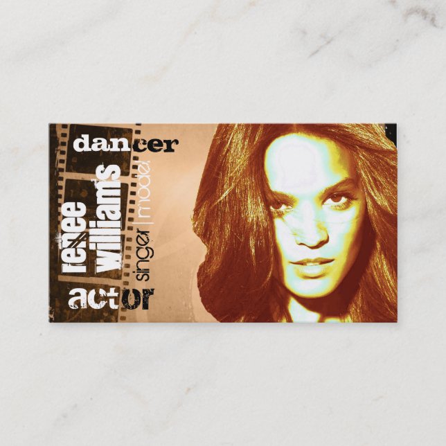 carte de visite acteur (contact pour la personnali (Devant)