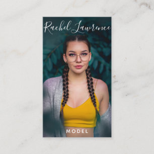 Carte De Visite Acteur/modèle photo minimaliste des médias sociaux