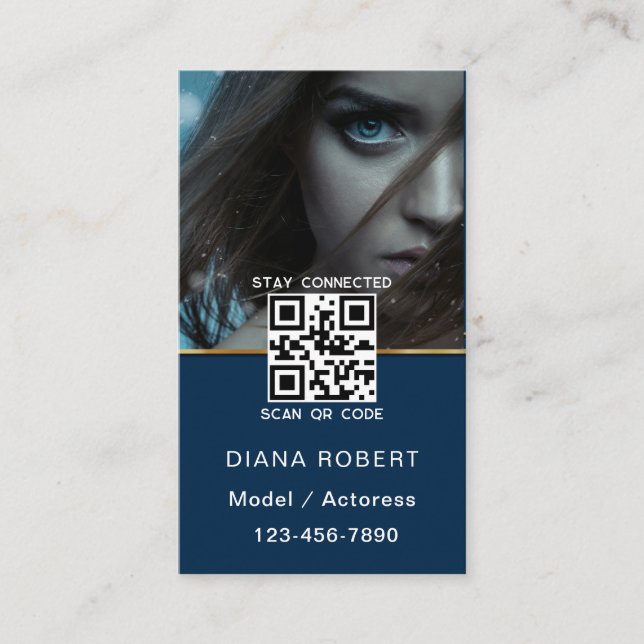 Carte De Visite Actor model dancer photo trendy contemporary bold  (Devant)