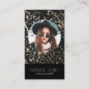 Carte De Visite Actor Model Singer DJ Photo QR code Social Media