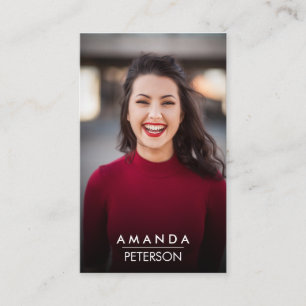 Carte De Visite Actor Modèles Dancer Photo QR CODE