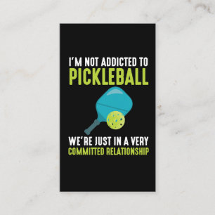 Carte De Visite Addicité Au Humour Sportif Du Joueur De Picklebal