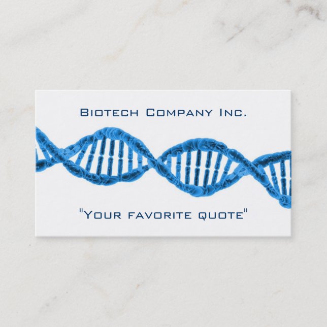 Carte De Visite ADN de biotechnologie (Devant)