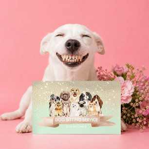 Carte De Visite Adoption de chien sauvetage chiot